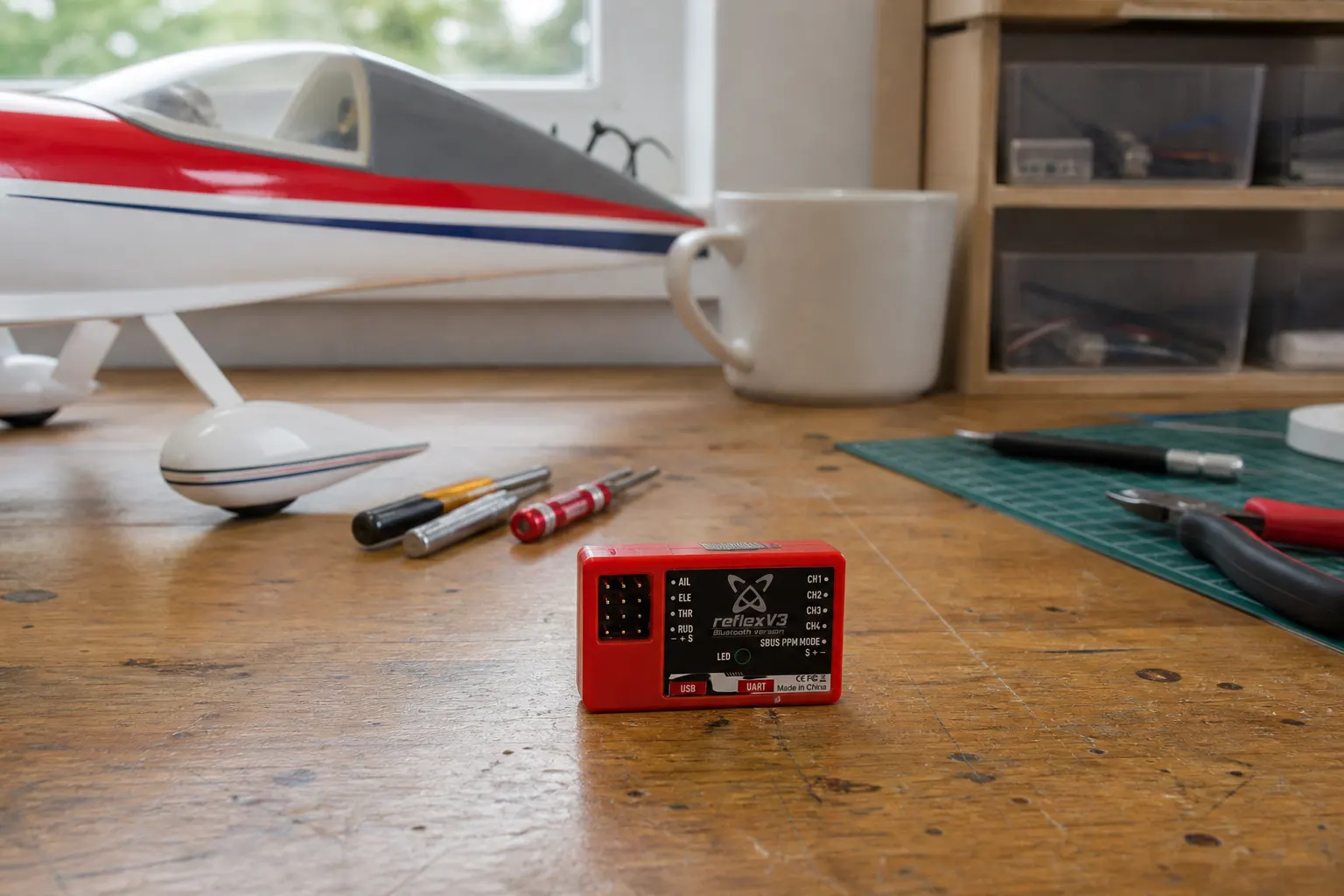RC Aircraft Flight Stabiliser in use