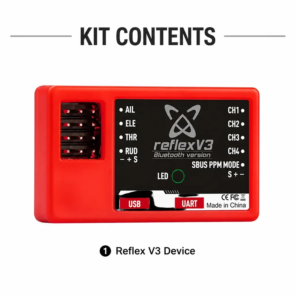 RC Aircraft Flight Stabiliser and included accessories